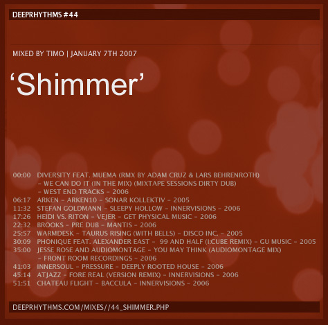 #44 ‘Shimmer’ Mix Cover