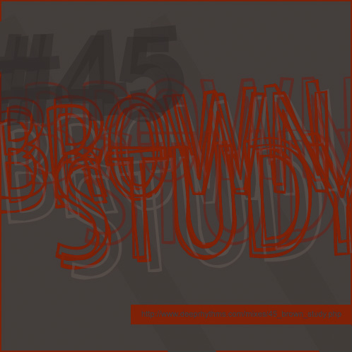 #45 ‘Brown Study’ Mix Cover