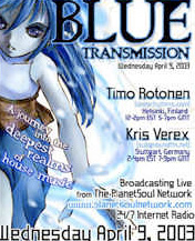 ‘Blue Transmission’ by Timo – live on PSN Mix Cover