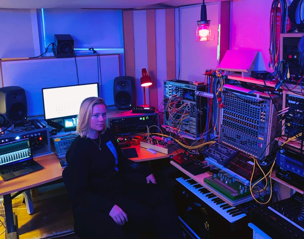 Anna Kohlin in her studio
